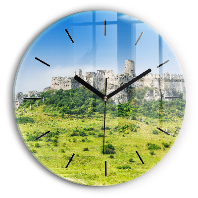 Château de Spiš en Slovaquie Pendule murale ronde