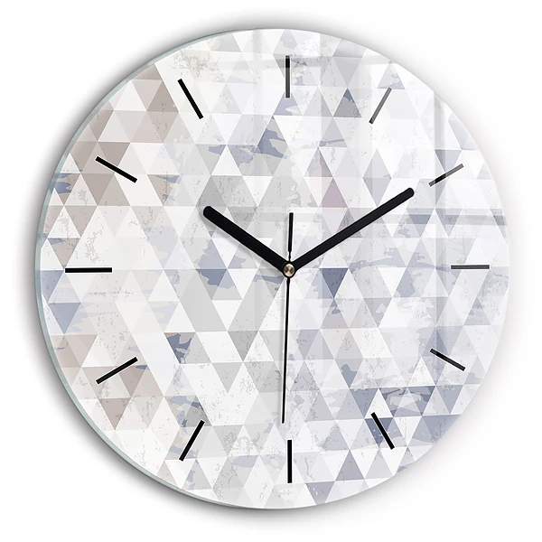 Motif géométrique Pendule murale ronde