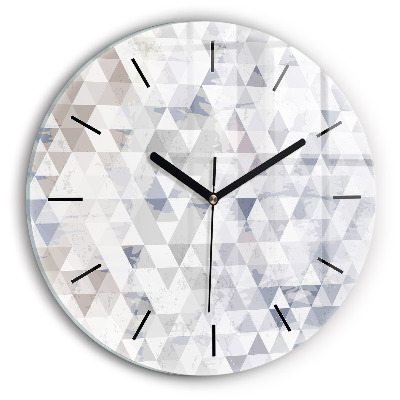 Motif géométrique Pendule murale ronde