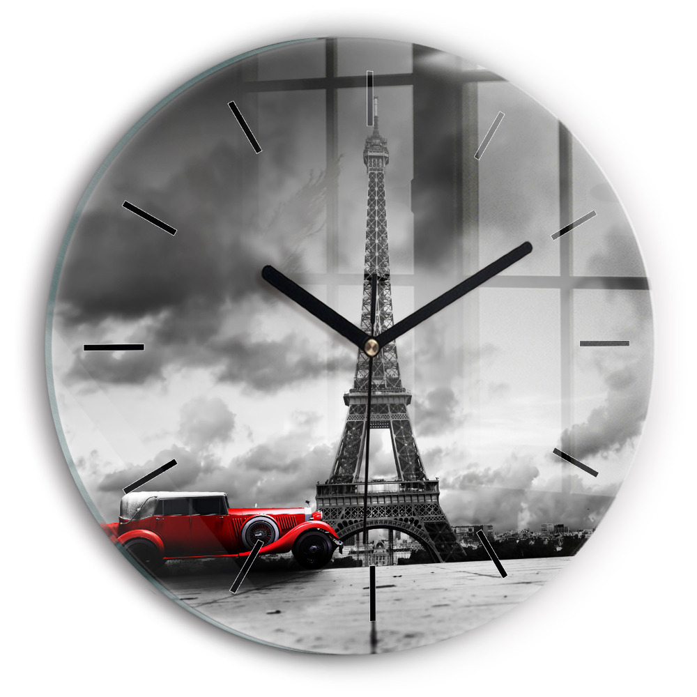 Tour Effel Paris Horloge ronde murale