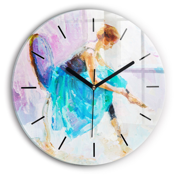 Préparation d'une ballerine Horloge ronde murale