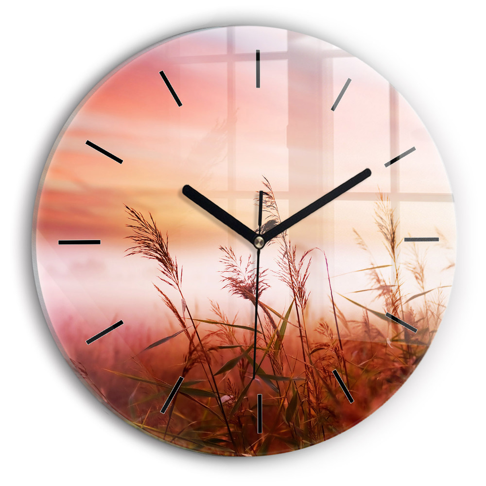 Matin brumeux Horloge ronde