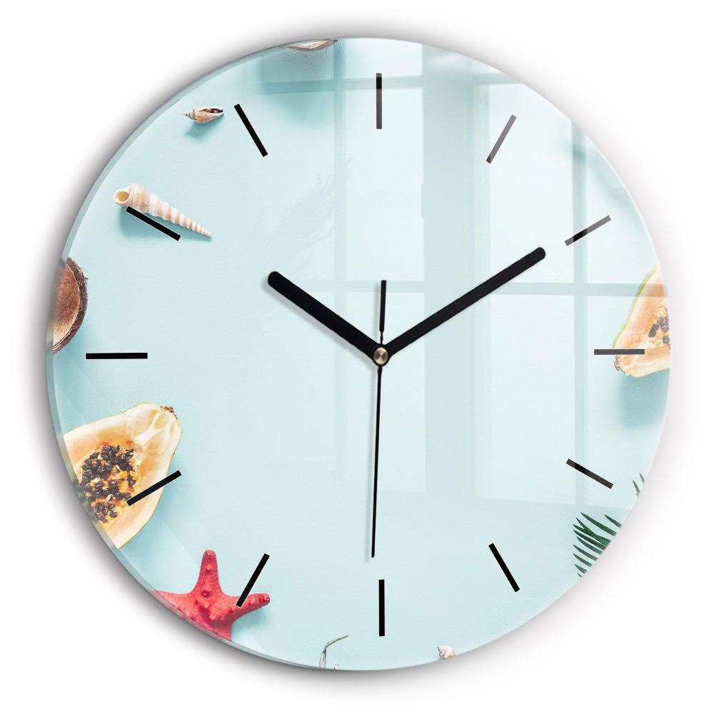 Composition de vacances Horloge ronde