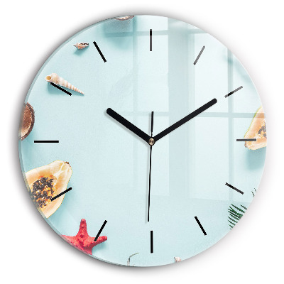 Composition de vacances Horloge ronde