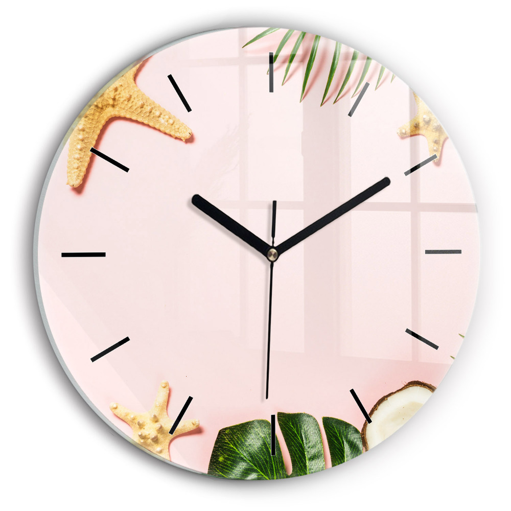 Ambiance estivale Horloge ronde