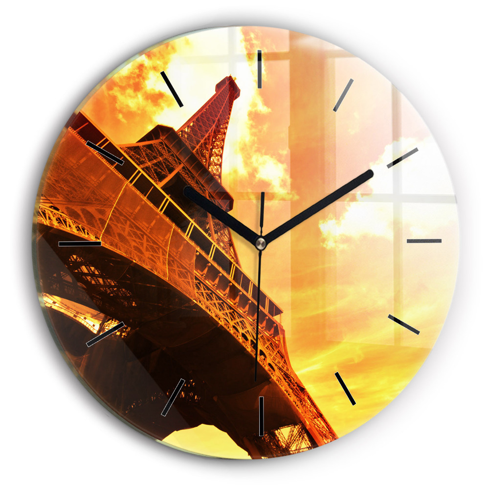 Tour Eiffel à Paris Horloge ronde