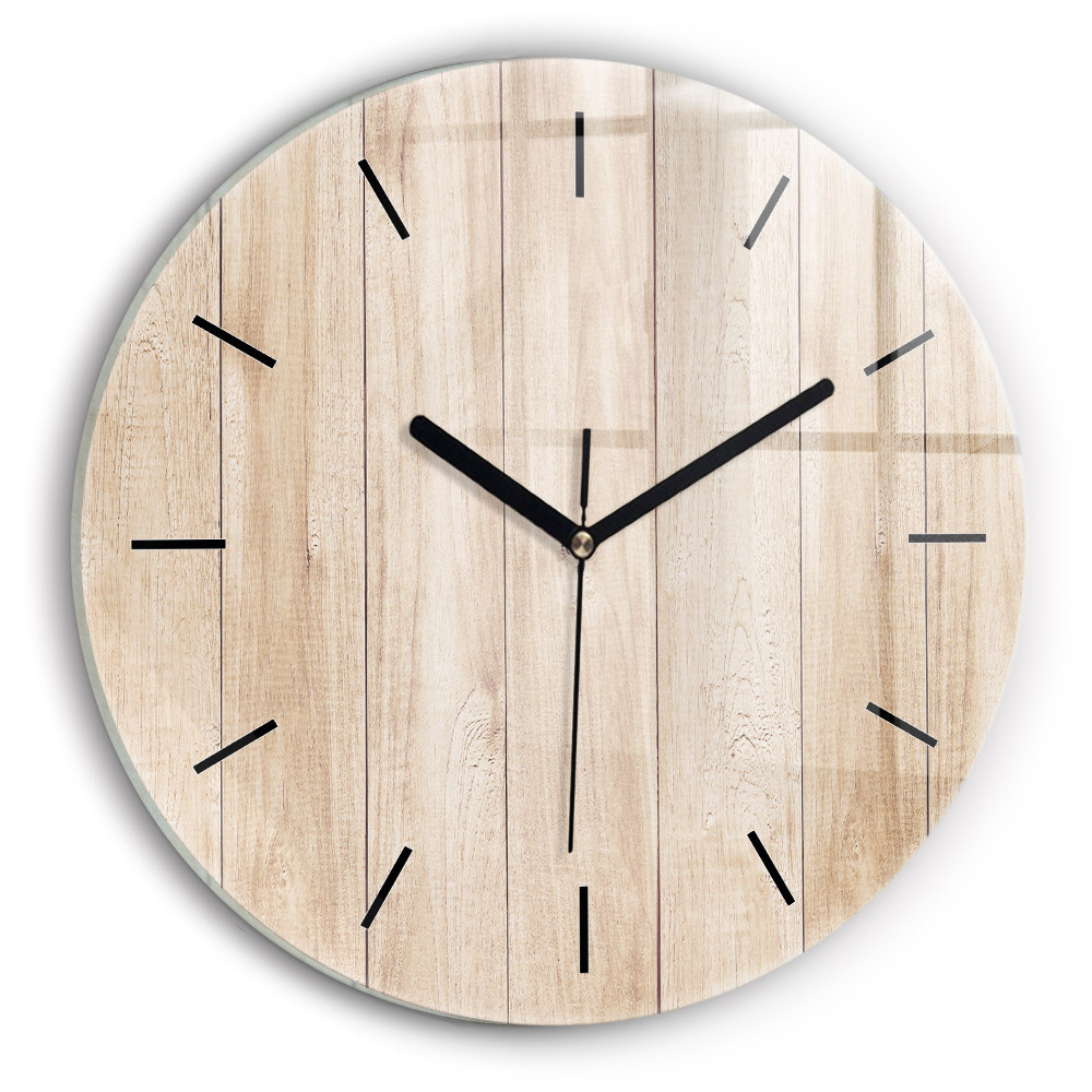 Texture en bois Pendule murale ronde