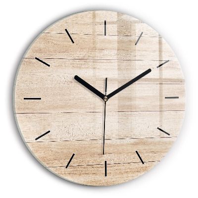 Texture en bois Horloge ronde