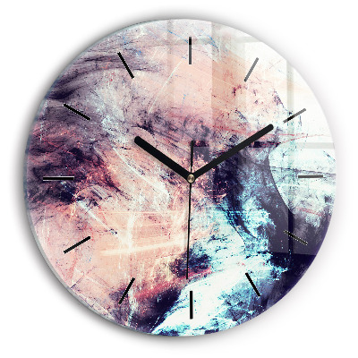 Image abstraite Horloge ronde en verre
