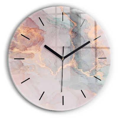 Texture de marbre Horloge ronde