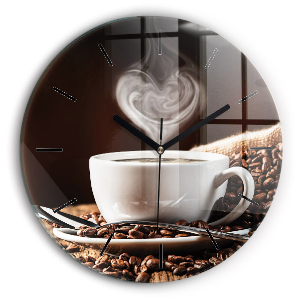 Coupe de café Horloge ronde