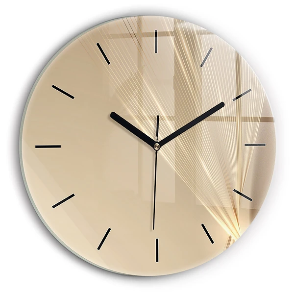 Lumière abstraite Horloge ronde murale