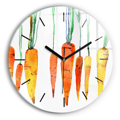 Illustration de carottes Horloge ronde murale