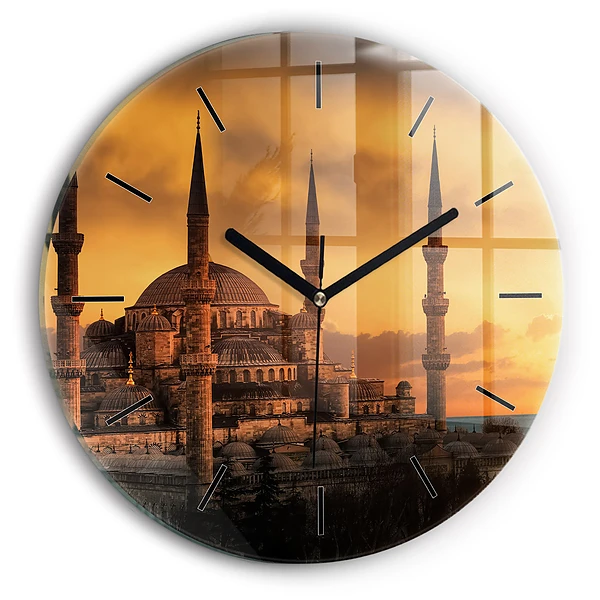 Mosquée d'Istanbul Horloge ronde murale