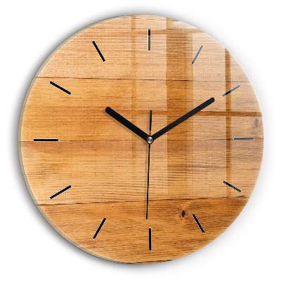 Planches en bois Horloge ronde