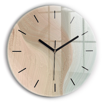Vague abstraite Horloge ronde