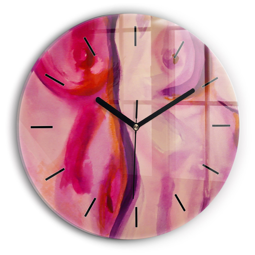 Peinture de femmes Horloge ronde murale