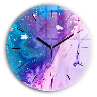 Fond coloré Horloge ronde