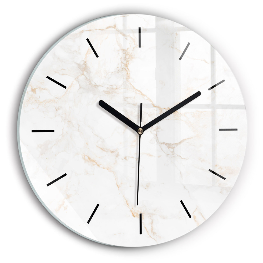 Marbre élégant Horloge ronde