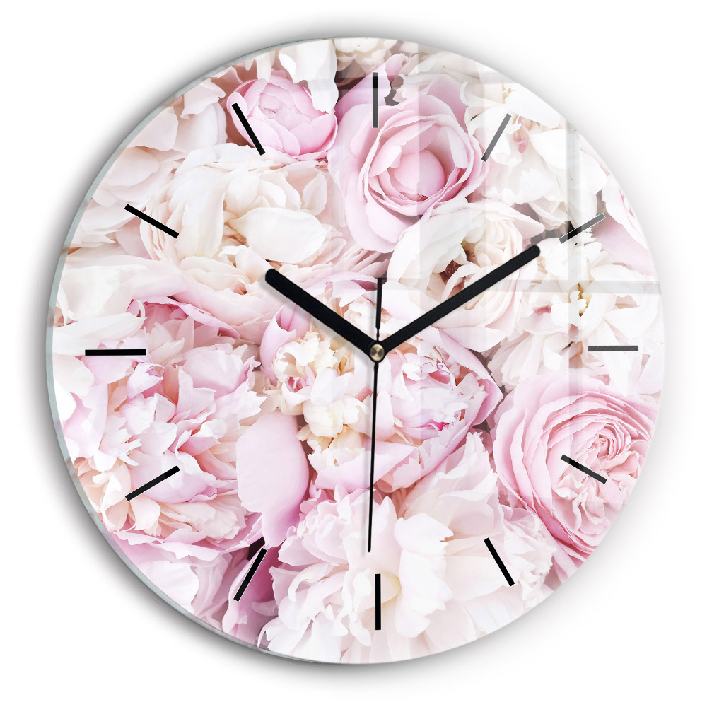 Fleurs décoratives Horloge ronde