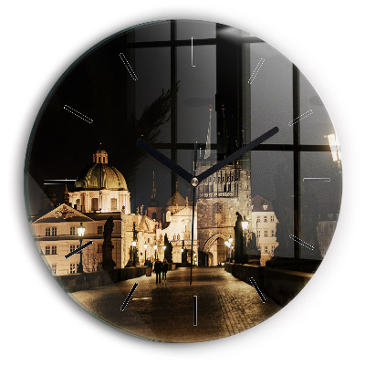 Pont Charles à Prague Horloge ronde murale
