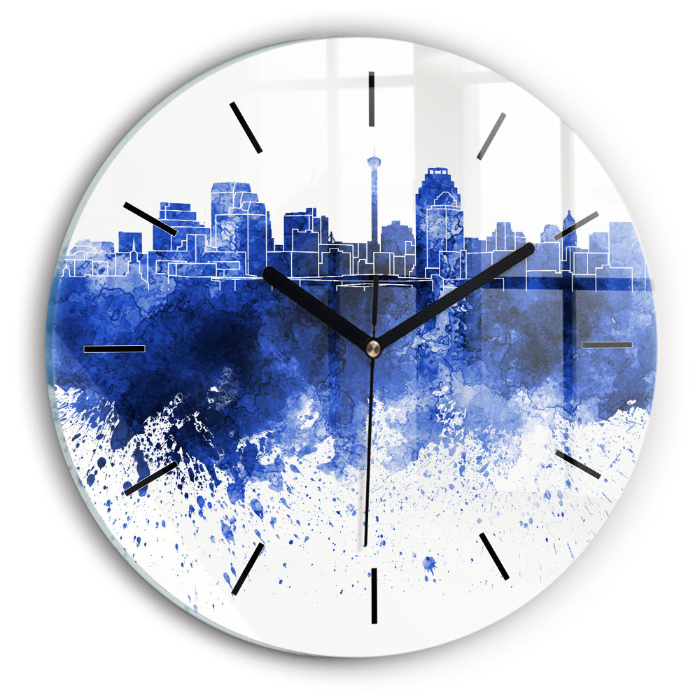Aquarelle de San Antonio Horloge ronde