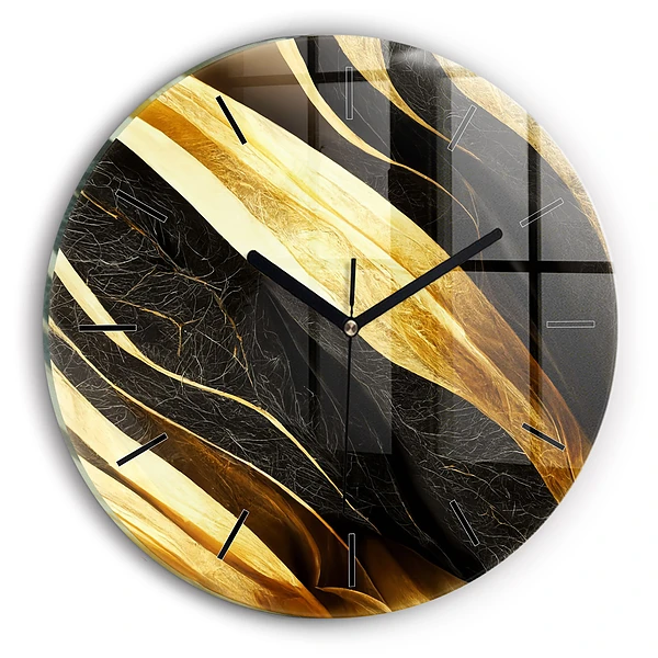 Abstraction élégante Horloge ronde murale