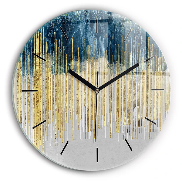 Motif décoratif et or Horloge ronde murale
