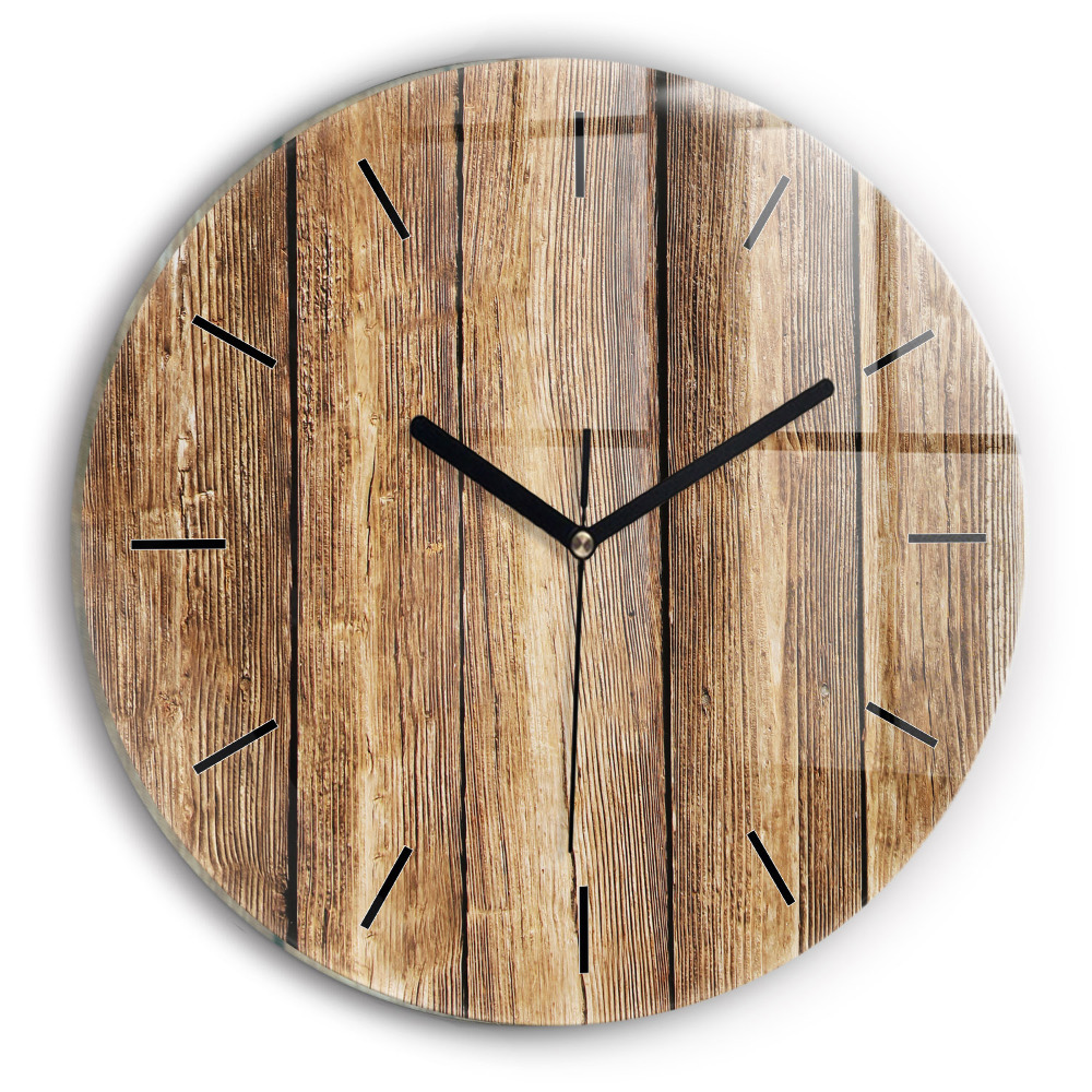 Planches en bois Pendule murale ronde