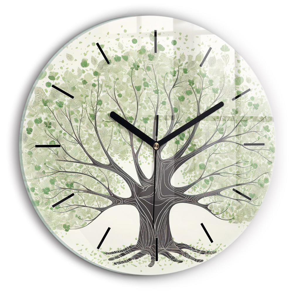 Grand arbre nature Pendule murale ronde