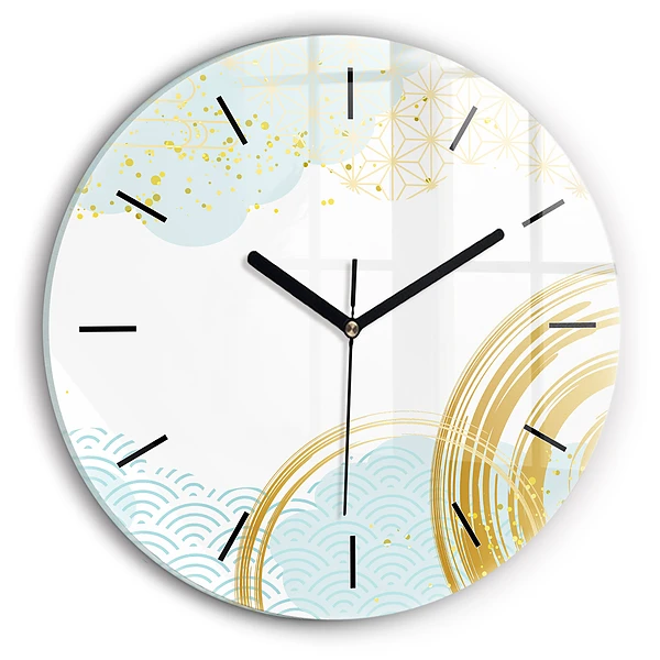 Motif décoratif Horloge ronde en verre