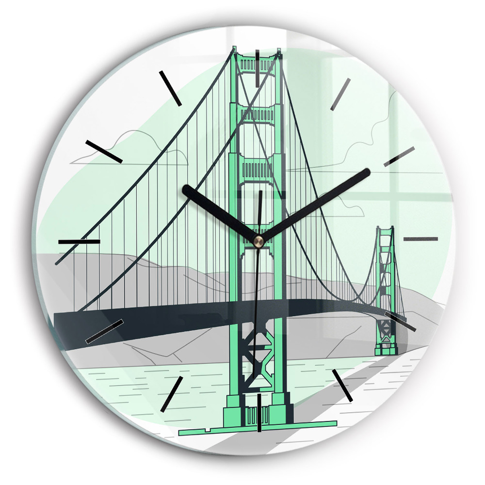 Pont vert Horloge ronde