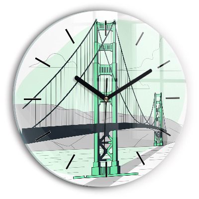 Pont vert Horloge ronde