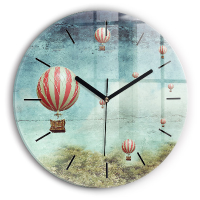 Ballons peints Horloge ronde