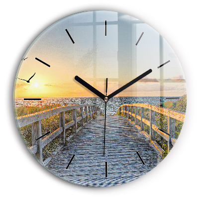 Vacances à la plage Horloge ronde