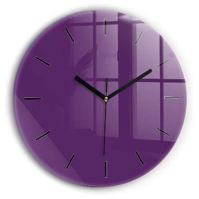 Couleur violet Horloge ronde