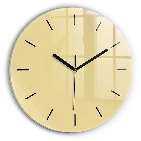 Crème Horloge ronde murale