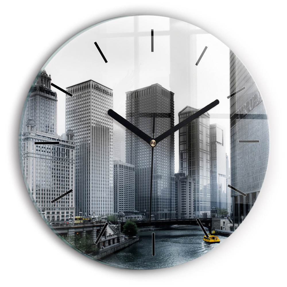 Panorama de la ville Horloge ronde