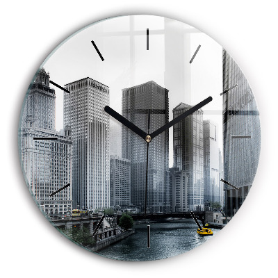 Panorama de la ville Horloge ronde