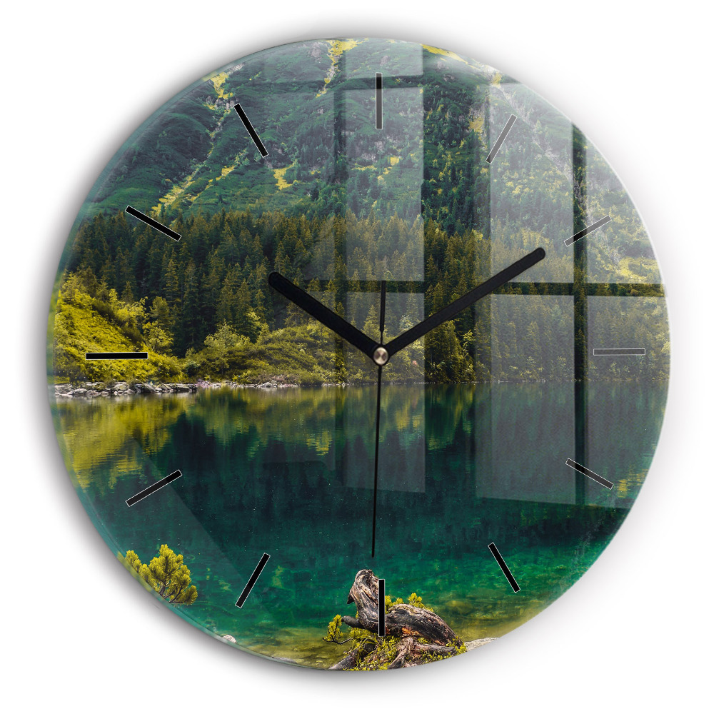 Morskie Oko dans les Tatras Horloge ronde murale
