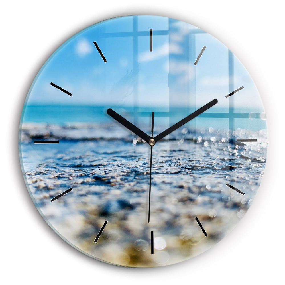 Photographie de l'eau Pendule murale ronde