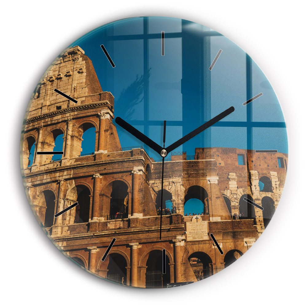 Colisée en Italie Horloge ronde