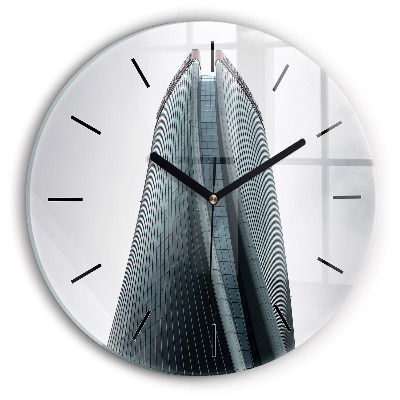 Gratte-ciel de Milan Horloge ronde murale