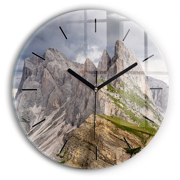 Montagnes rocheuses Pendule murale ronde