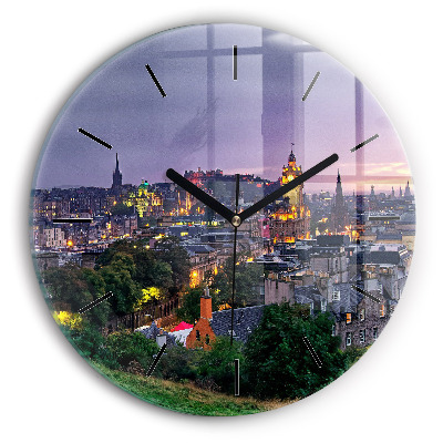 Édimbourg depuis Calton Hill Horloge ronde en verre
