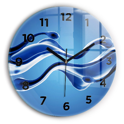 Horloge ronde Abstrait liquide