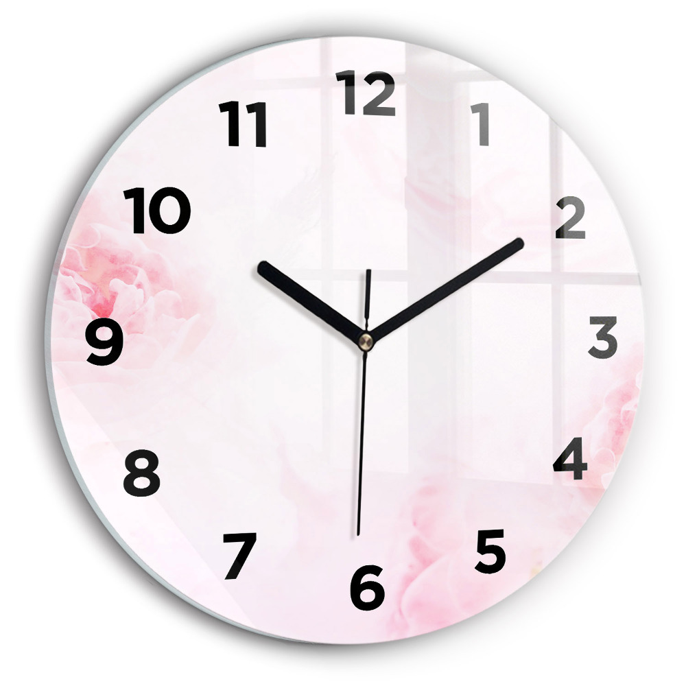 Pendule murale ronde Fleurs en fleurs