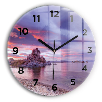 Horloge ronde Lever de soleil en Californie