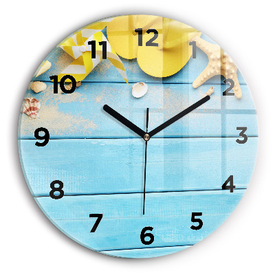 Horloge ronde en verre Accessoires de plage et planches