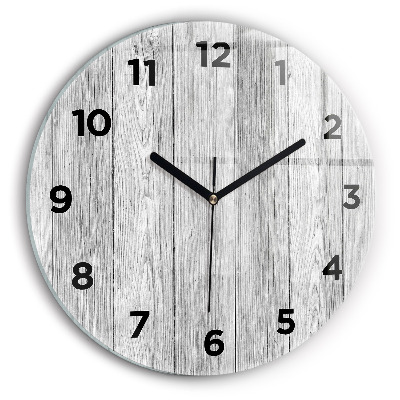 Pendule murale ronde Panneaux en bois